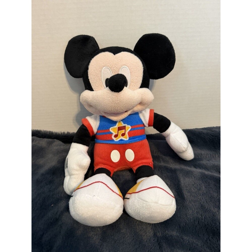 Disney Junior Singing Works Mickey Mouse Plush 12" Talking Light Up Toy Stuffed